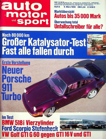 Deckblatt Auto Motor und Sport (06/1990)